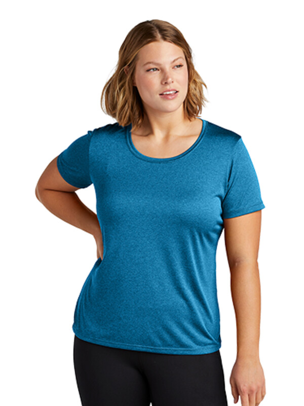 Sport Tek Sport Tek Ladies Heather Contender Scoop Neck Tee LST360 Sport Tek Ladies Heather Contender Scoop Neck Tee Thumbnail