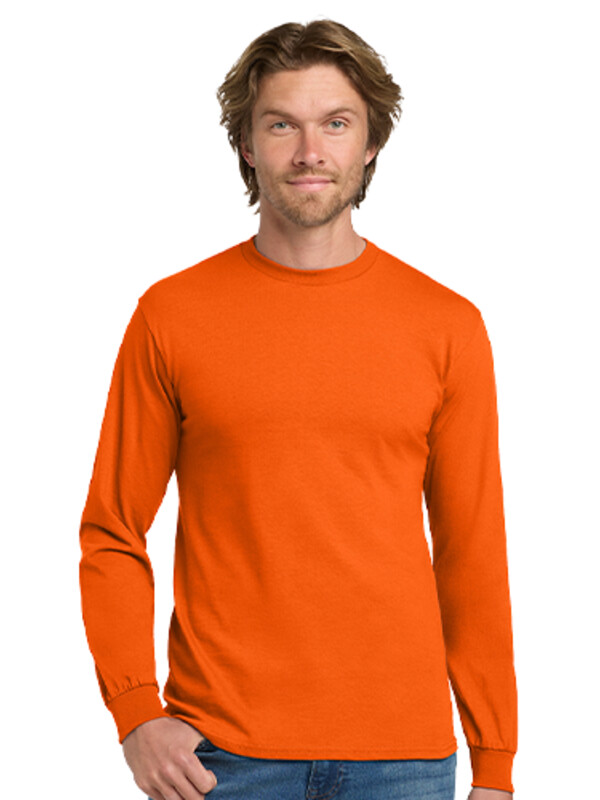 Heavy Cotton 100% Cotton Long Sleeve T Shirt Thumbnail
