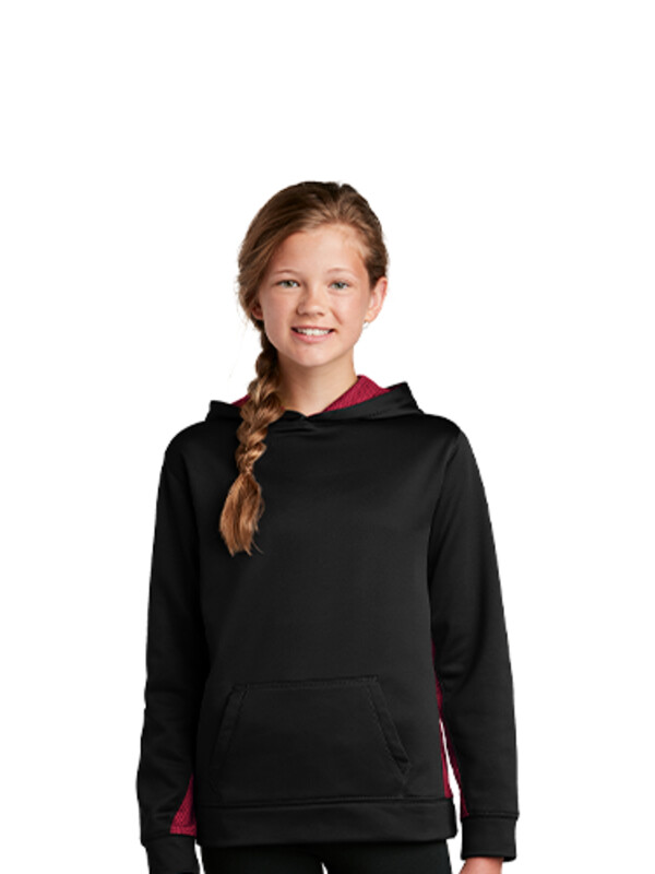 Youth Sport Wick ® CamoHex Fleece Colorblock Hooded Pullover Thumbnail